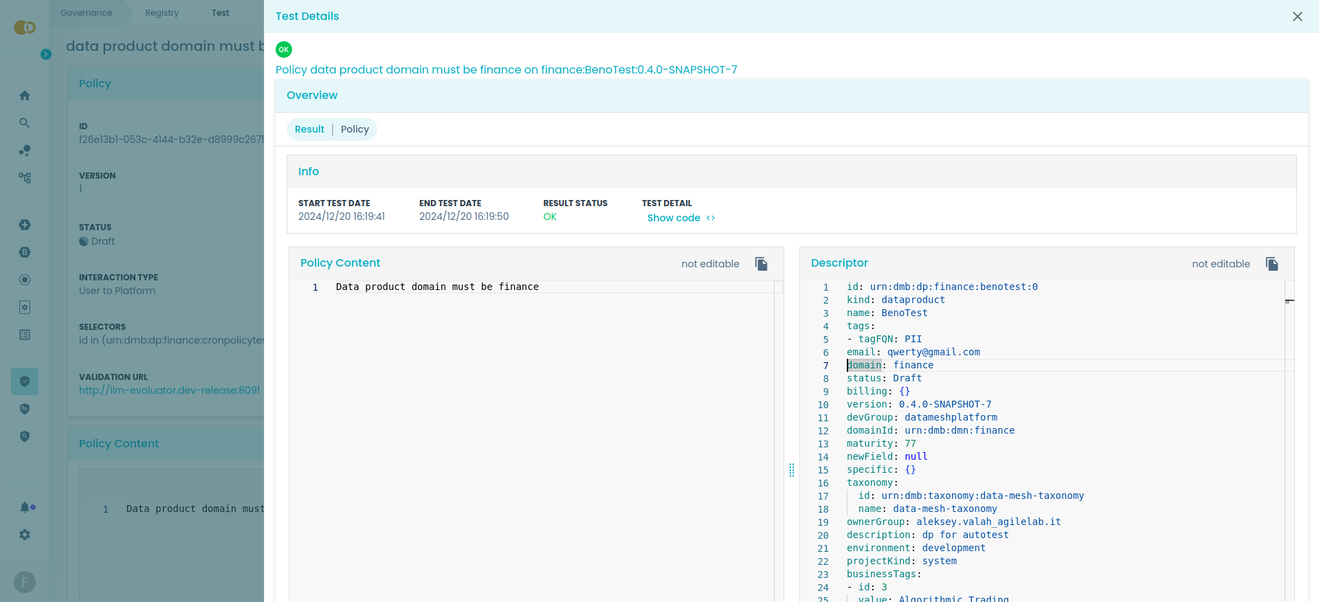 LLM Policy Satisfied